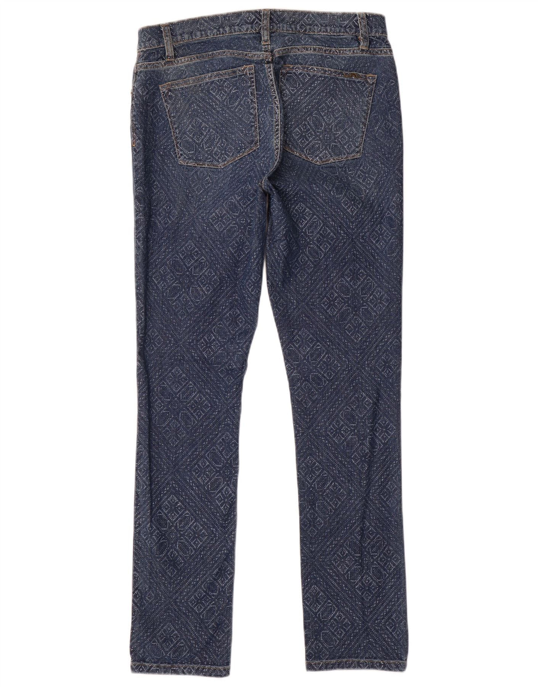 Damskie jeansy slim fit Ralph Lauren US 8 Medium W32 L31 Niebieskie geometryczne bawełniane