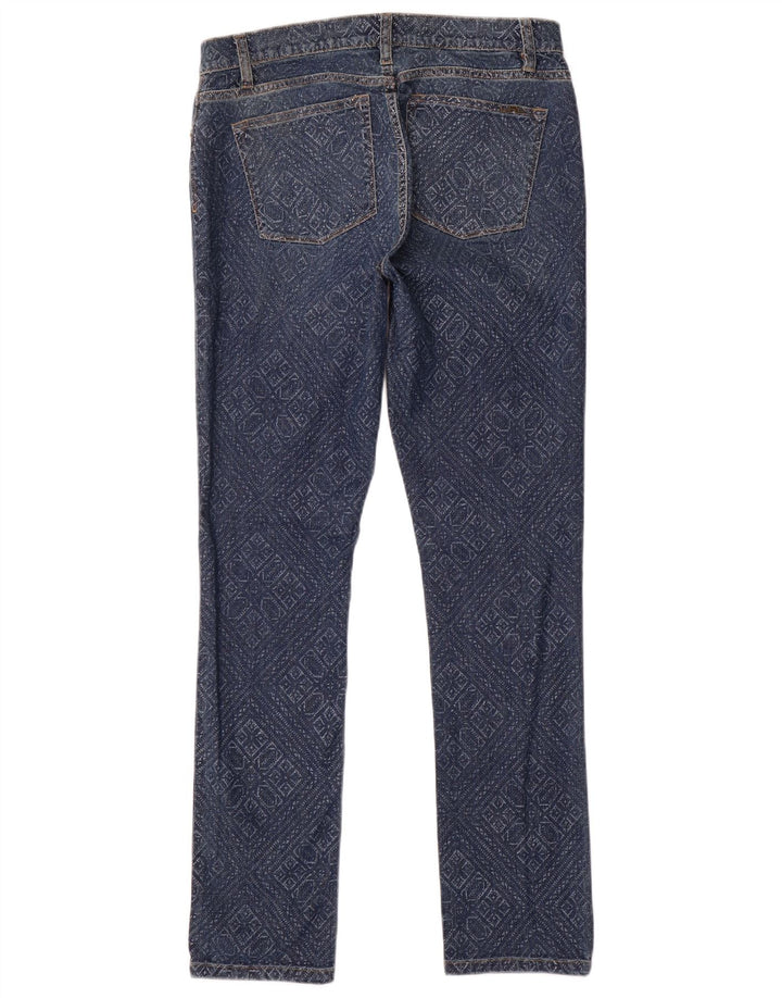 Damskie jeansy slim fit Ralph Lauren US 8 Medium W32 L31 Niebieskie geometryczne bawełniane