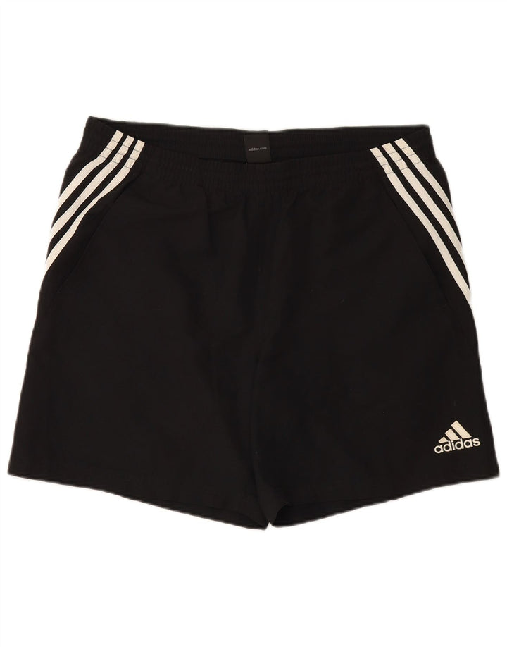 Męskie spodenki sportowe ADIDAS, duże, czarne, poliestrowe