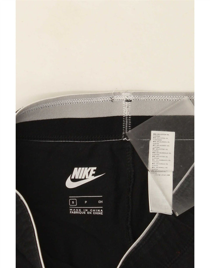 Damskie legginsy Nike Graphic UK 8, małe, czarne, bawełniane