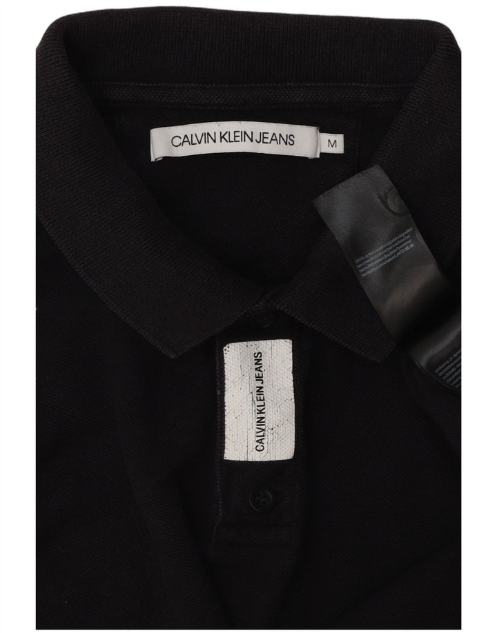 Męska koszulka polo Calvin Klein Jeans, średnia, granatowa, bawełniana