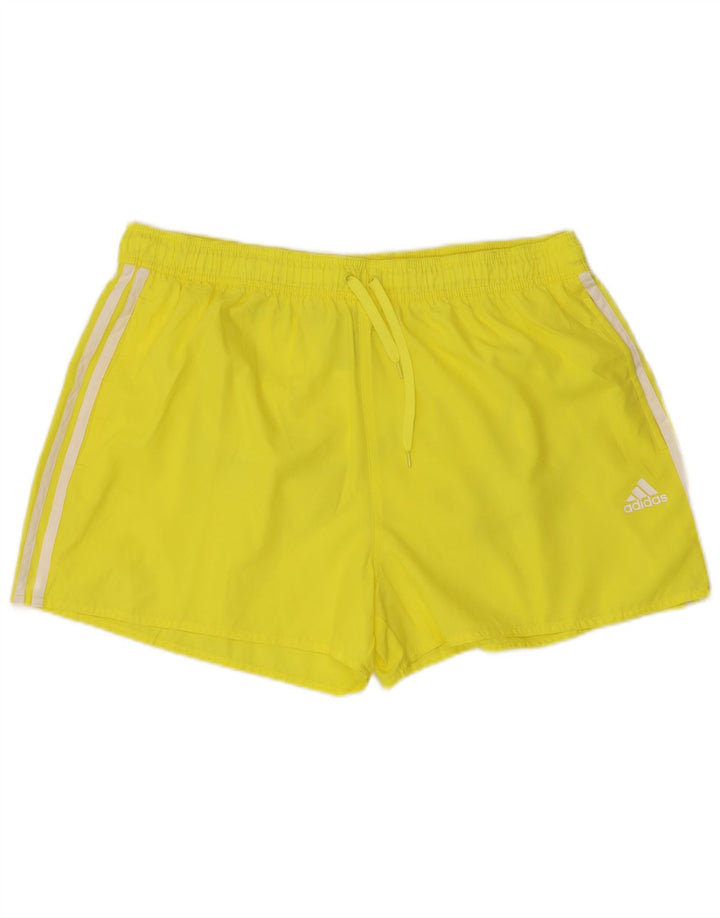 Męskie spodenki sportowe Adidas XL, żółte, poliestrowe