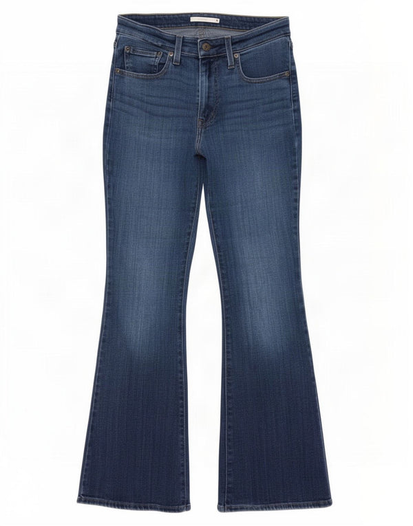 Damskie jeansy Levi's 726 z wysokim stanem W31 L32 Niebieska bawełna