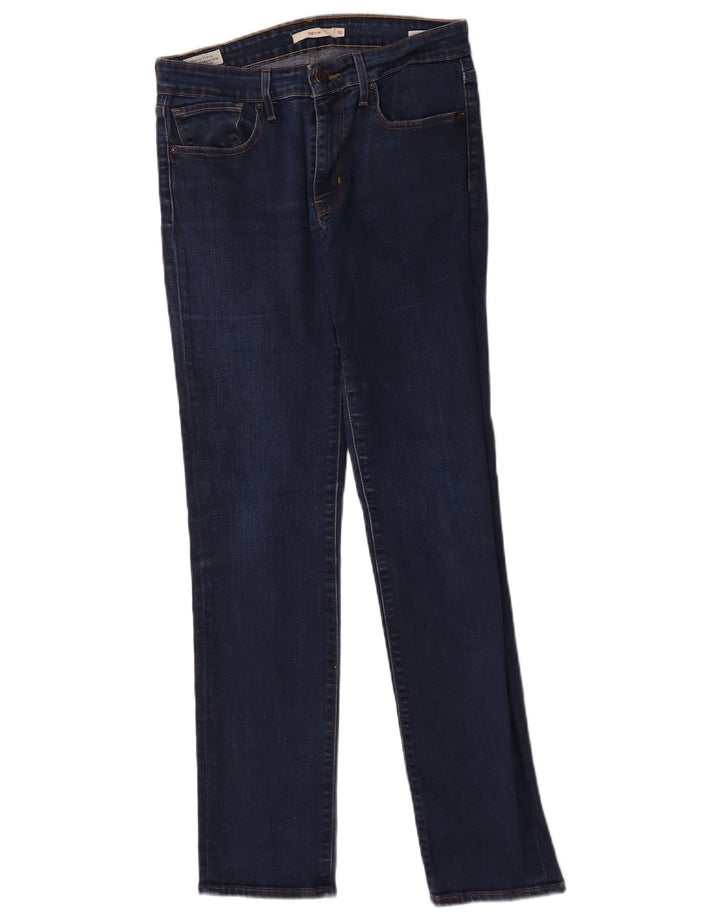 Damskie jeansy Levi's 712 Slim W30 L31 Niebieska bawełna