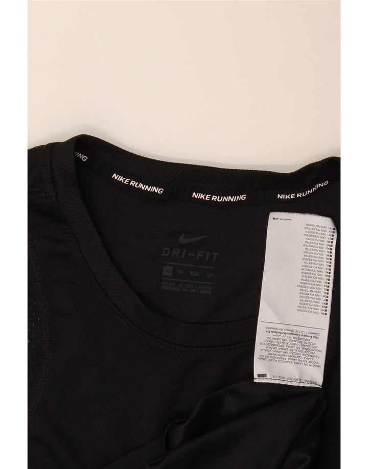 Męski T-shirt Nike Dri Fit Top XS, czarny poliester
