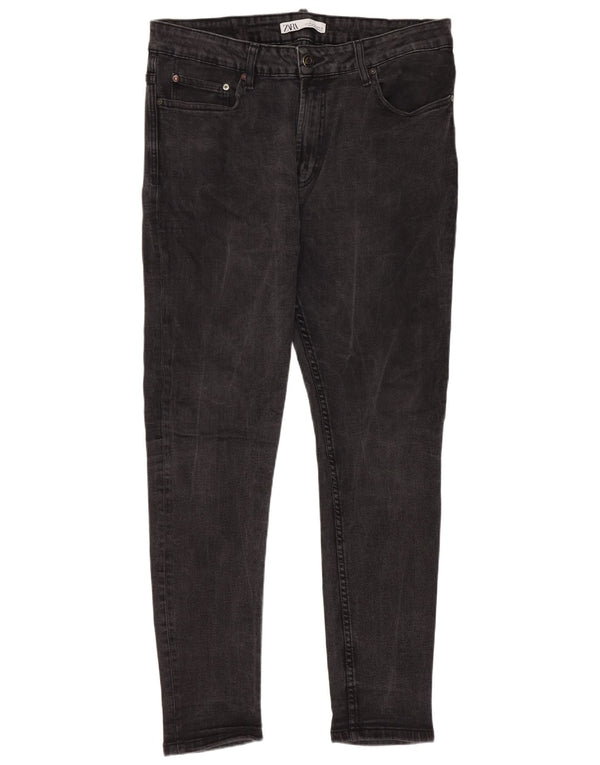 Męskie jeansy obcisłe Zara WU 46 XL W36 L29 Szara bawełna