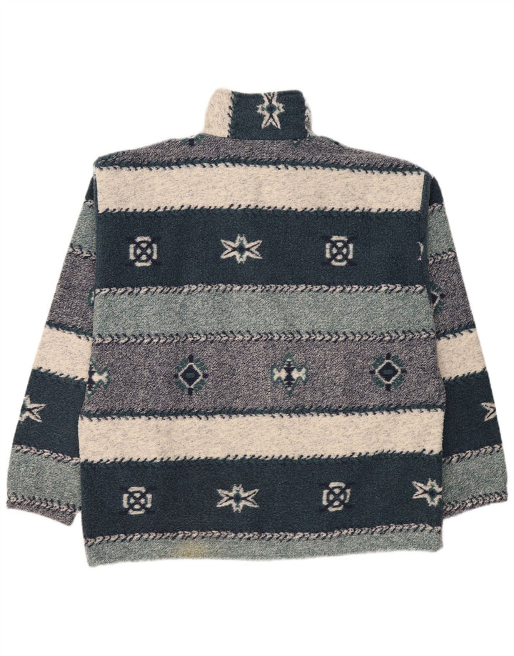 Męski sweter zapinany na zamek Gigi 2XL, wielokolorowy Fair Isle