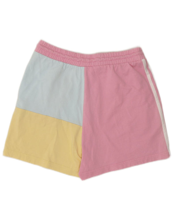 Damskie spodenki sportowe Adidas UK 8/10, małe, wielobarwne, bawełniane z blokami kolorów