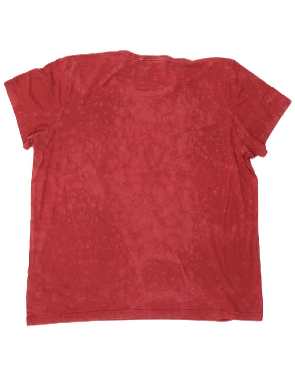 Adidas Męska koszulka graficzna Top 2XL czerwona bawełniana