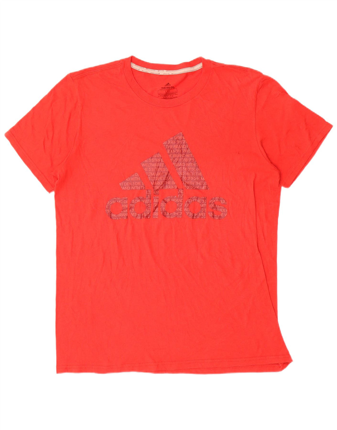 Męska koszulka Adidas Climalite z grafiką, duża, czerwona, poliestrowa