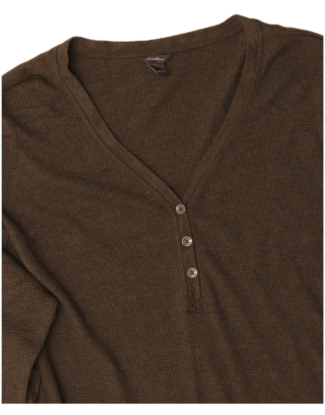 Damski top Eddie Bauer z długim rękawem UK 20 2XL, bawełna khaki