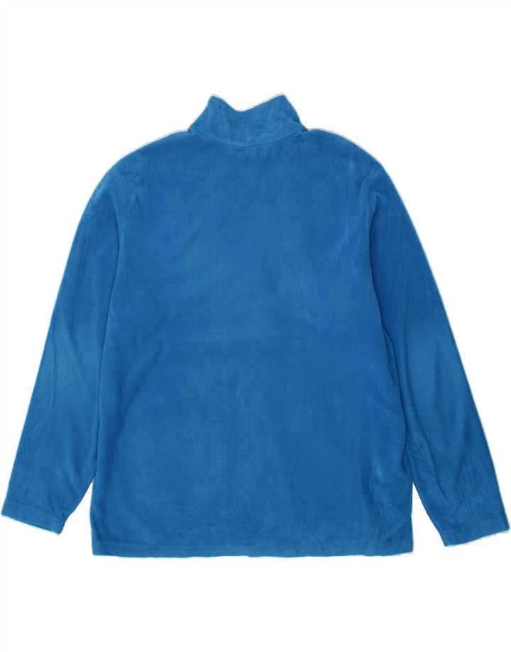 EDDIE BAUER Mens Zip Neck Fleece Jumper XL Blue Polyester Vintage Eddie Bauer and Second-Hand Eddie Bauer from Messina Hembry 