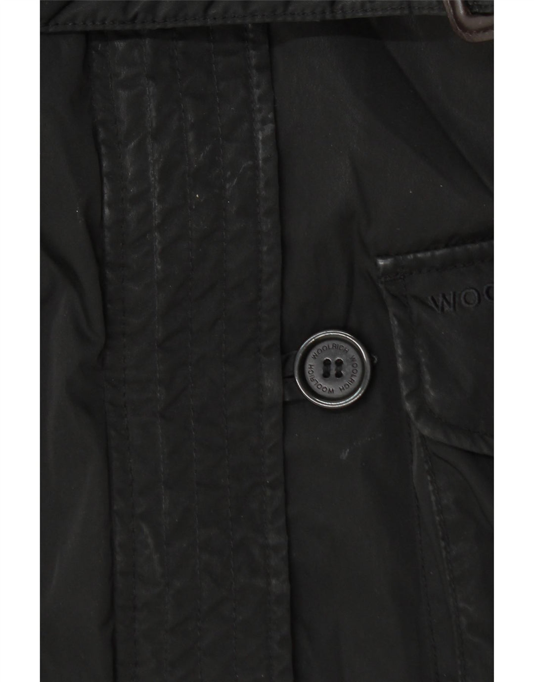 Damska kurtka użytkowa z kapturem Woolrich UK 14, średni czarny poliester