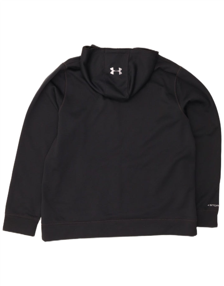 Męski sweter z kapturem i grafiką UNDER ARMOUR XL, granatowy, poliester