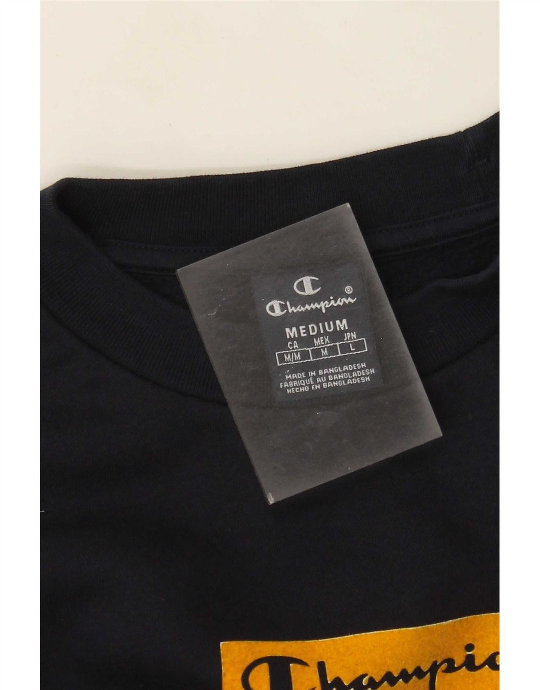 Męski sweter z grafiką Champion, średni czarny