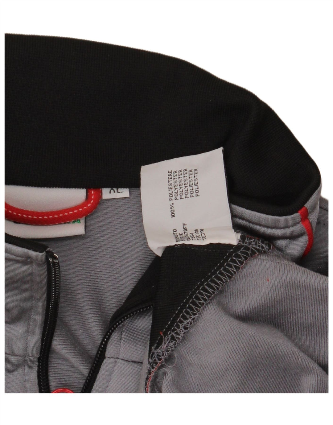 DIADORA Męska kurtka dresowa XL Szary poliester z blokami kolorów