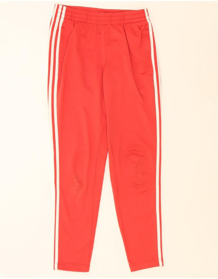 ADIDAS Mens Tracksuit Trousers UK 8/10 Small Red Polyester Vintage Adidas and Second-Hand Adidas from Messina Hembry 