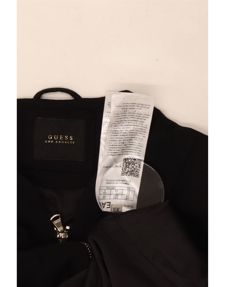 Damska marynarka GUESS Crop UK 4 XS, czarna wiskoza