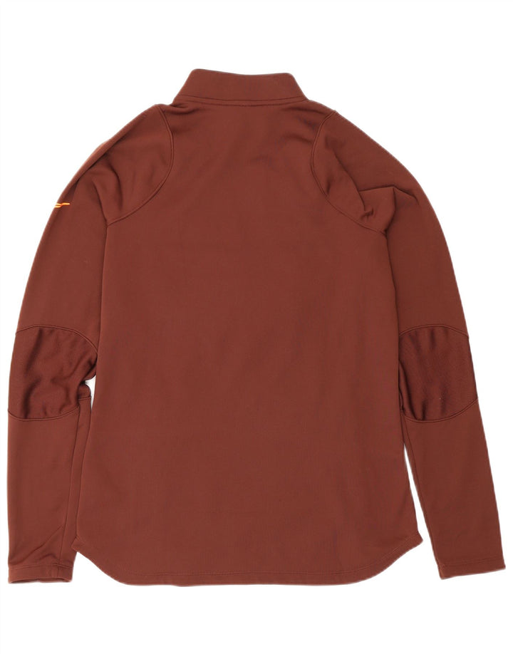 Damski dres Nike Therma-Fit z zamkiem błyskawicznym na szyi, UK 10, mały, brązowy