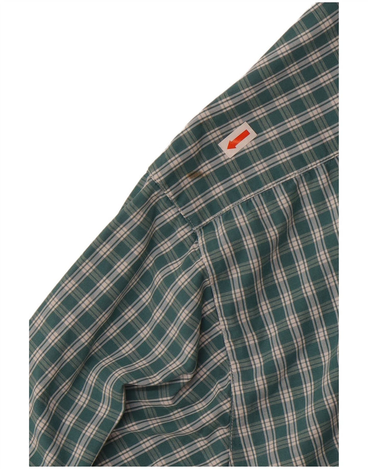 Balon damski EU 38, bawełna w średnią zieloną kratkę