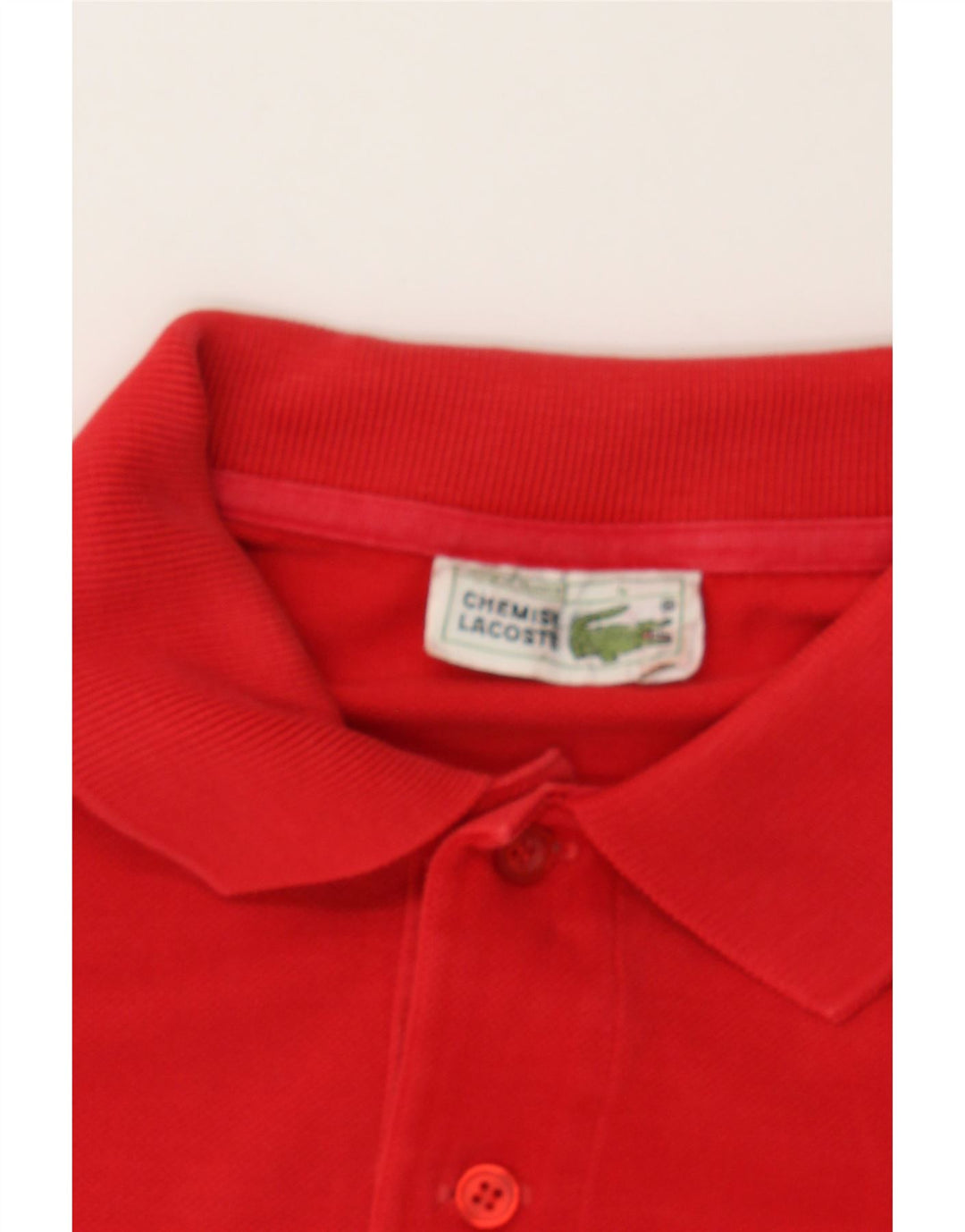 LACOSTE Mens Polo Shirt Size 4 Medium Red Cotton Vintage Lacoste and Second-Hand Lacoste from Messina Hembry 