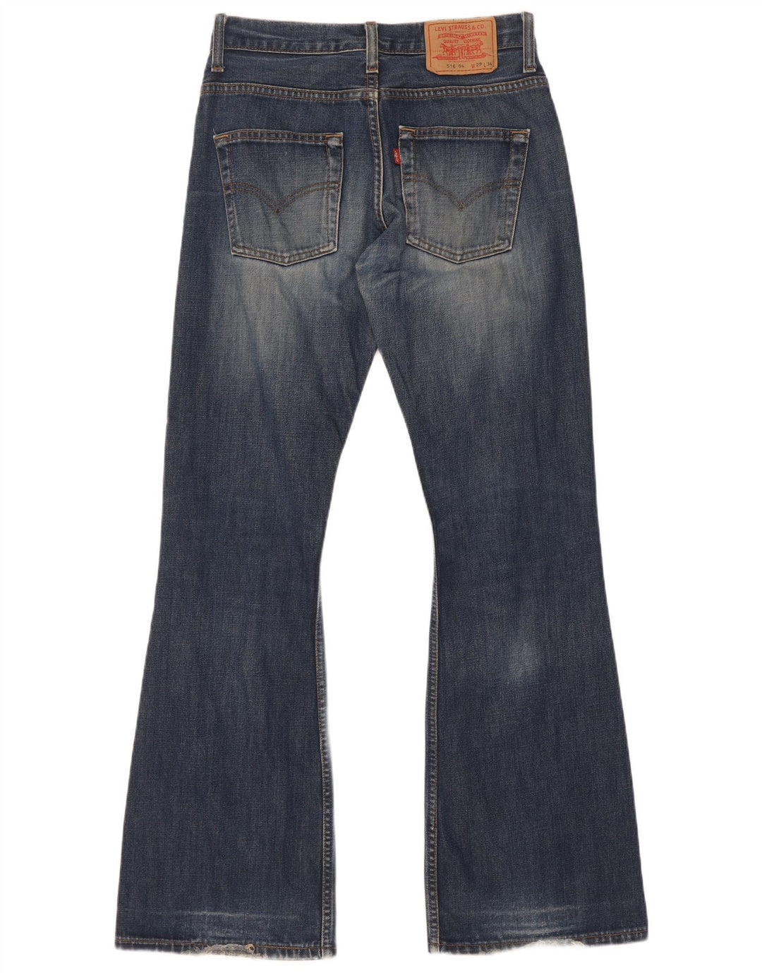 Damskie jeansy Levi's 516 Flared W29 L34 Granatowe