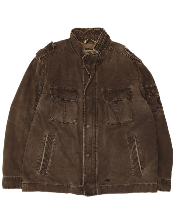 Męska kurtka wojskowa Camel Active UK 42 XL, bawełniana khaki