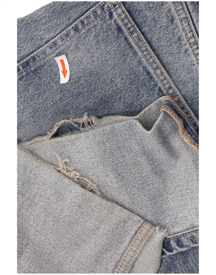 Damskie proste dżinsy Zara z wysokim stanem EU 40 Medium W30 L27 niebieskie
