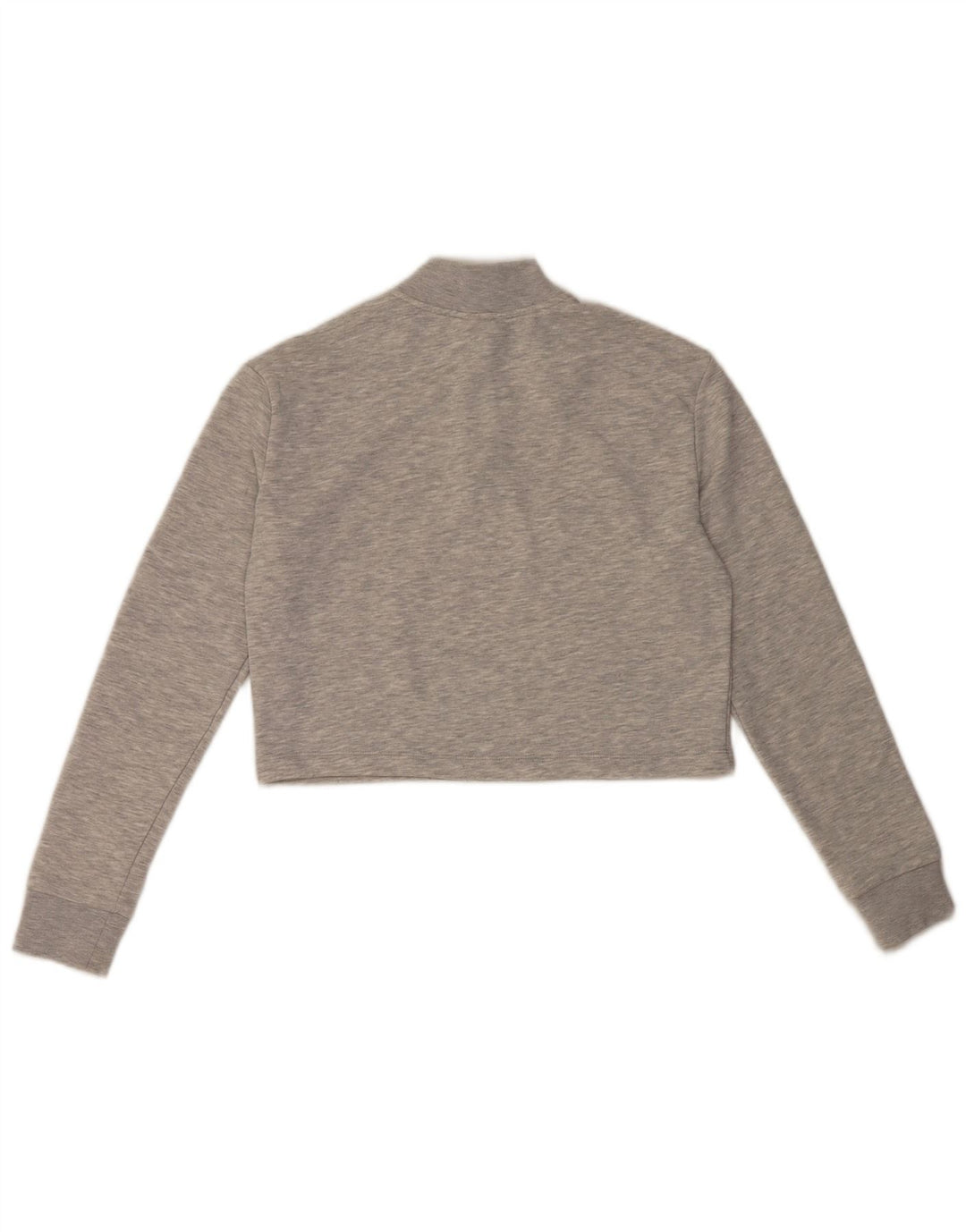 Damska bluza Puma Crop Graphic Jumper UK 10 Small Grey Colorblock