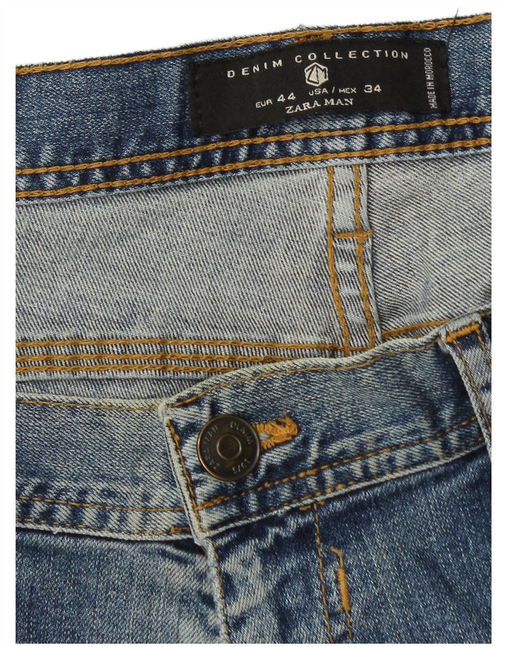 Męskie jeansy Zara Slim EU 44 Large W34 L30 Niebieskie