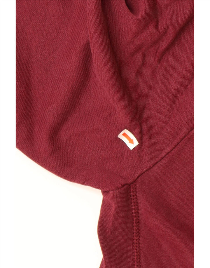 Męska bluza z grafiką TOMMY HILFIGER, duża, bordowa, bawełniana