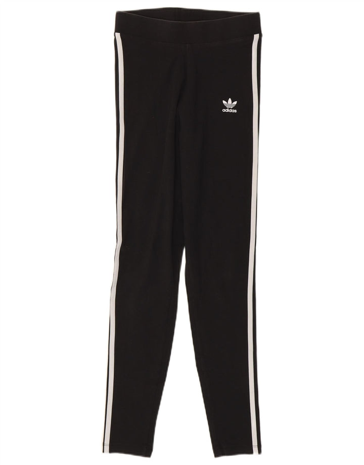 Legginsy Damskie Adidas UK 8 Małe Czarne Bawełniane