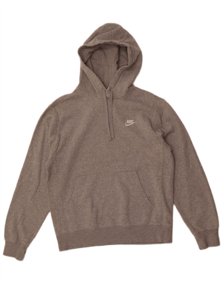 Męski sweter z kapturem Nike, mały, szary, bawełniany