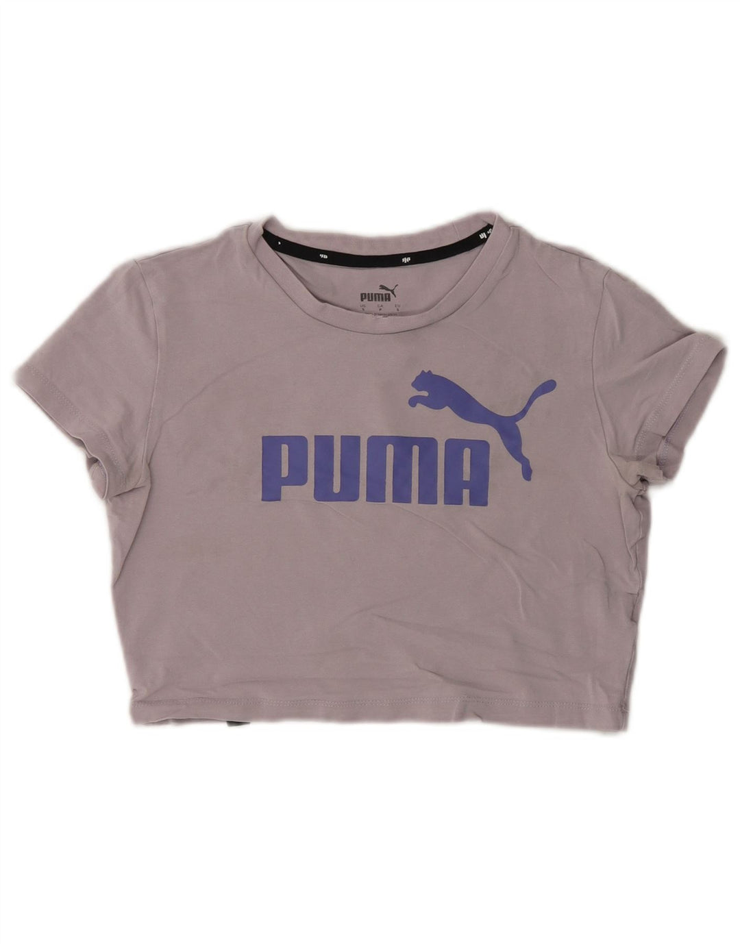 Damska koszulka Puma Crop Graphic Top UK 10 Small Grey