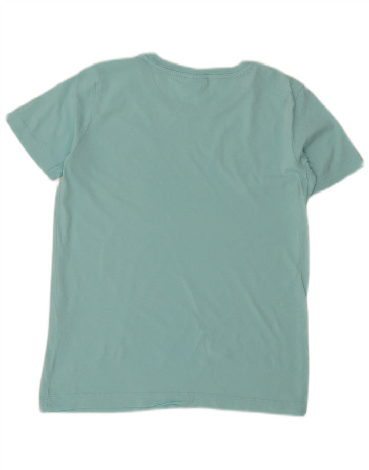 CHAMPION Womens Graphic T-Shirt Top UK 14 Medium Blue