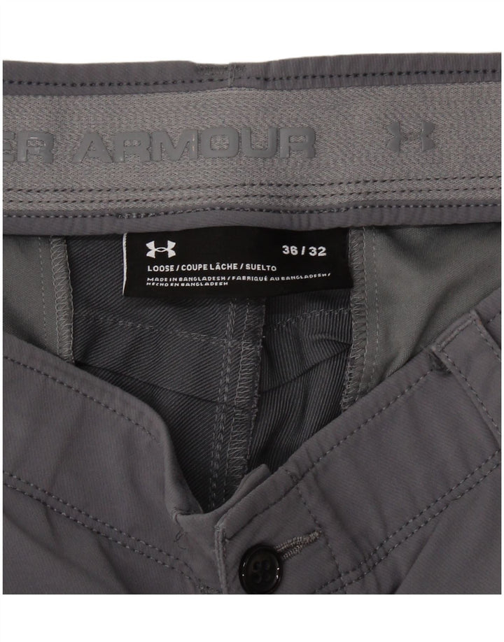 Męskie spodnie typu slim chino UNDER ARMOUR W36 L32 szare
