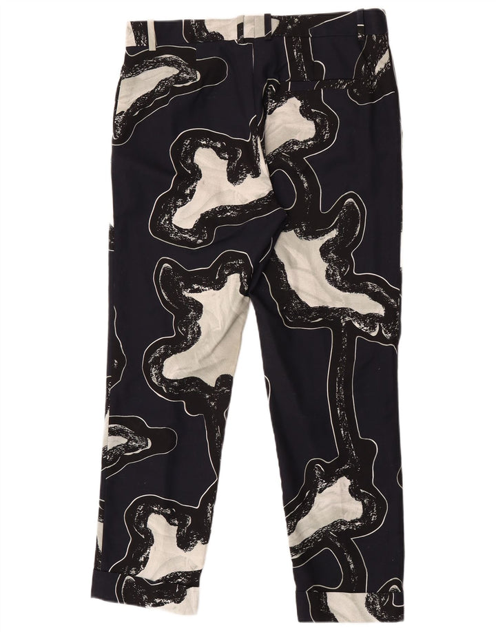 Cos Damskie spodnie Chino z abstrakcyjnym wzorem EU 40 Medium W34 L28 Granatowe