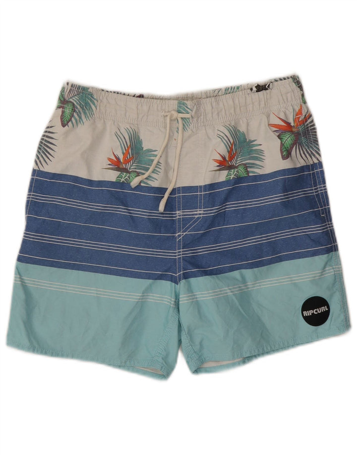 Męskie spodenki kąpielowe Rip Curl z grafiką, małe, wielokolorowe paski