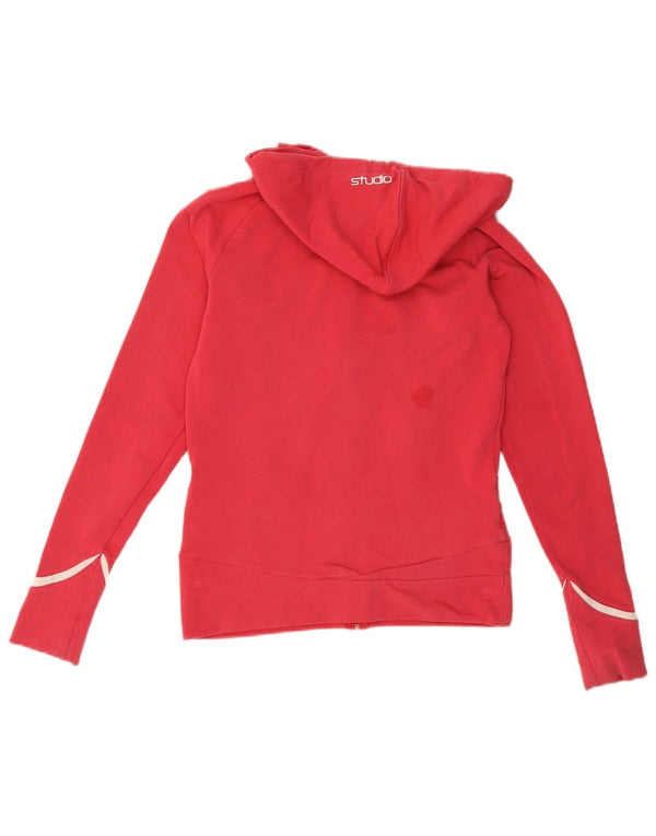Damski sweter z kapturem Nike Studio Zip UK 8/10, mały, czerwony, bawełniany