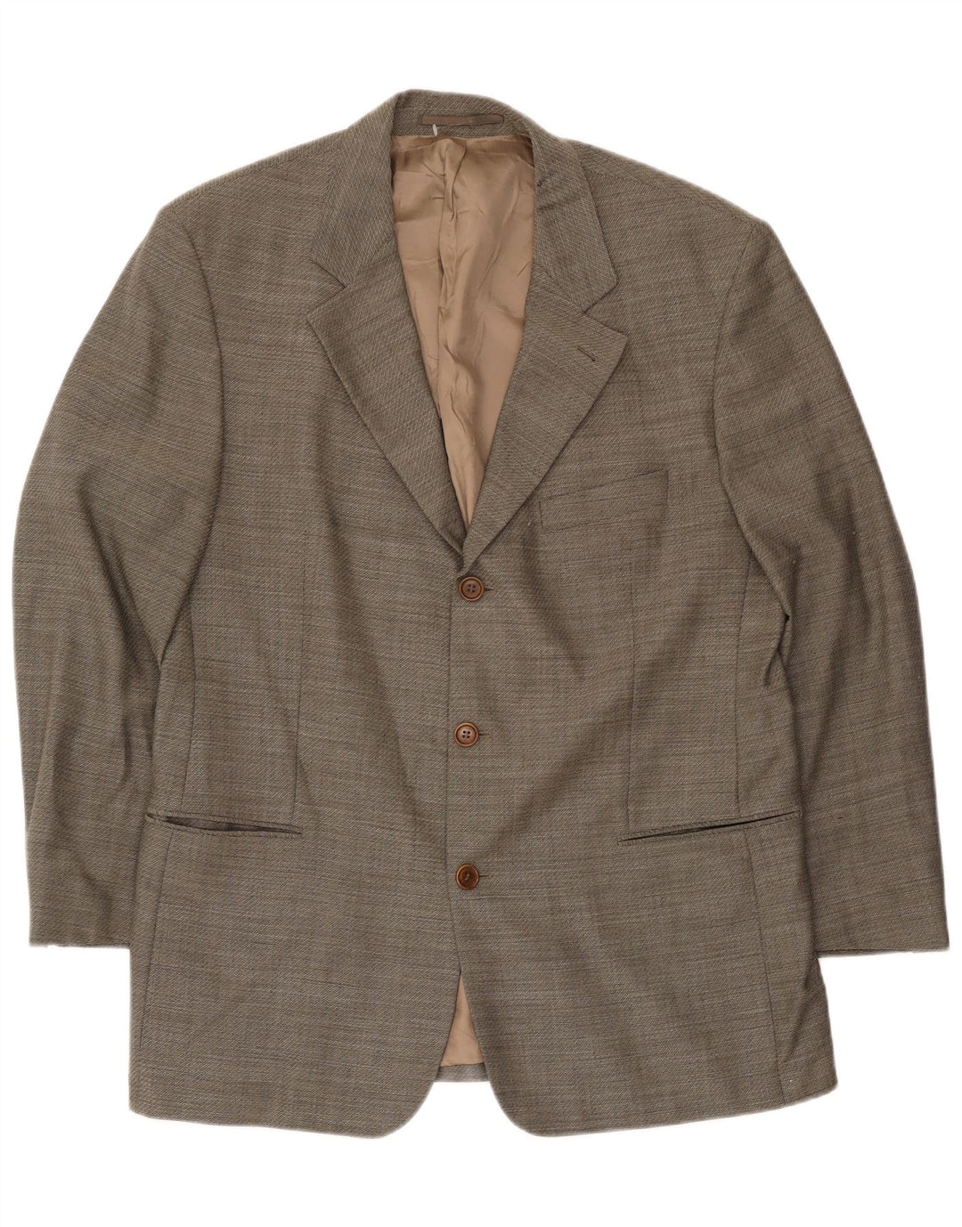 Męska marynarka zapinana na 3 guziki Hugo Boss EU 54 2XL Szara dziewicza wełna