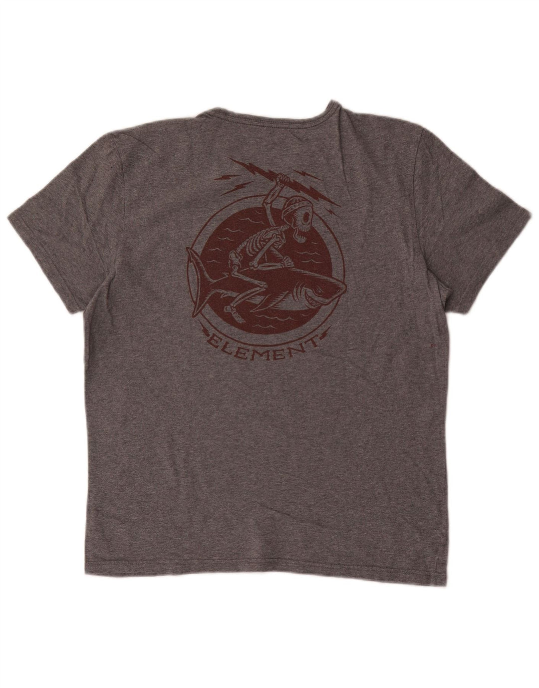 Męski T-shirt z grafiką Element, mały, szary