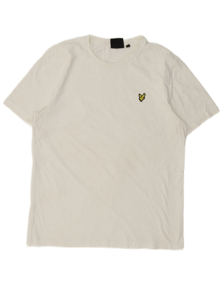 Męski T-shirt Lyle & Scott, duży, biały