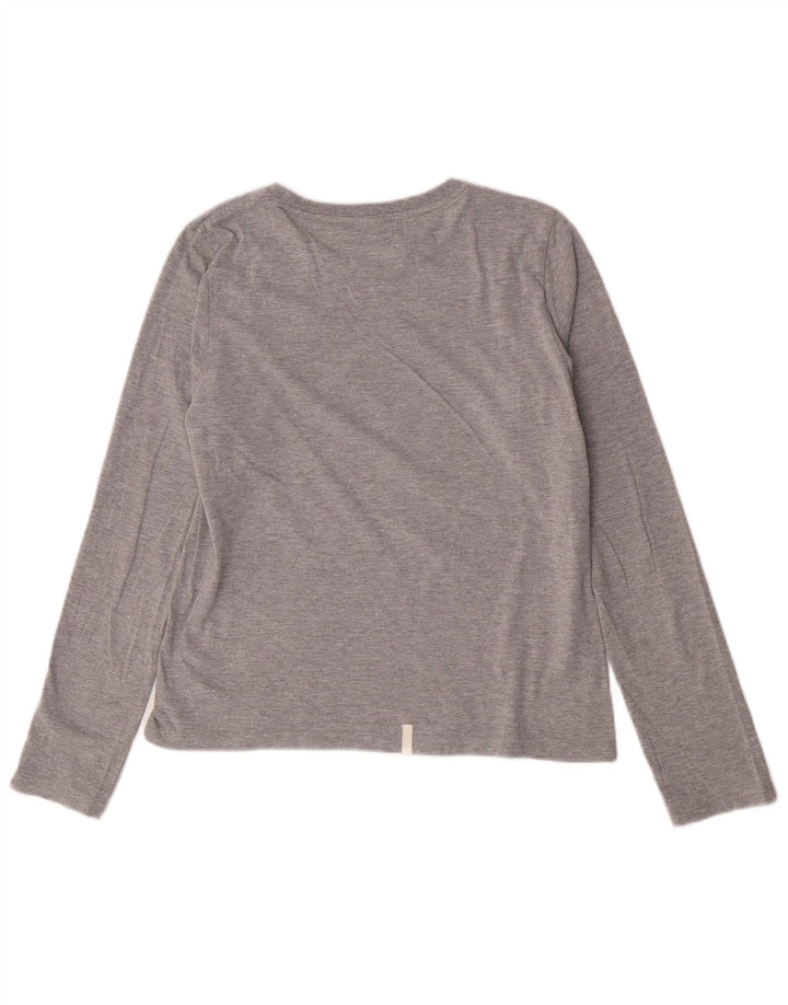 Damska koszulka z grafiką Puma z długim rękawem, UK 14, duża, szara