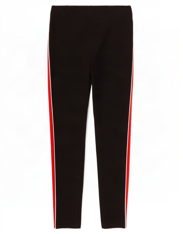 Damskie legginsy Zara Trafaluc UK 12, średnia czarna, wiskoza z blokami kolorów