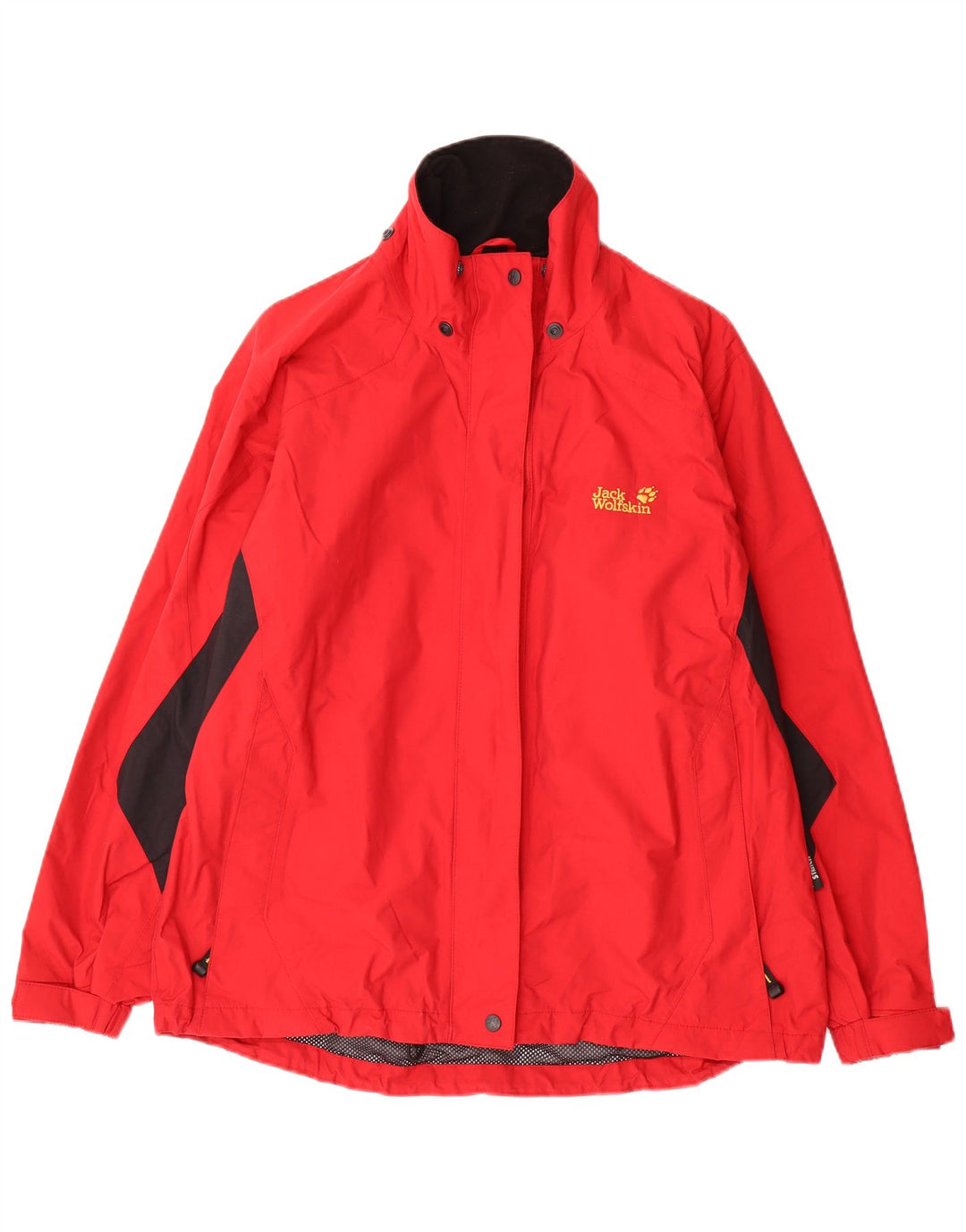 Damska kurtka przeciwdeszczowa oversize JACK WOLFSKIN UK 18 XL w kolorze czerwonym