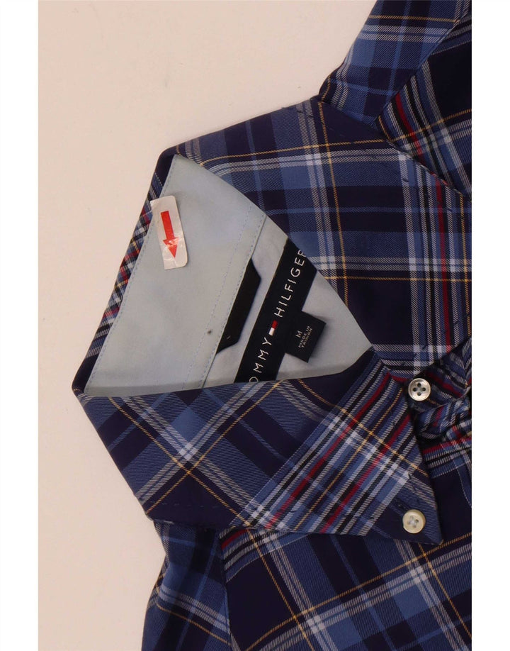 Koszula męska Tommy Hilfiger, bawełniana, w średnią niebieską kratkę