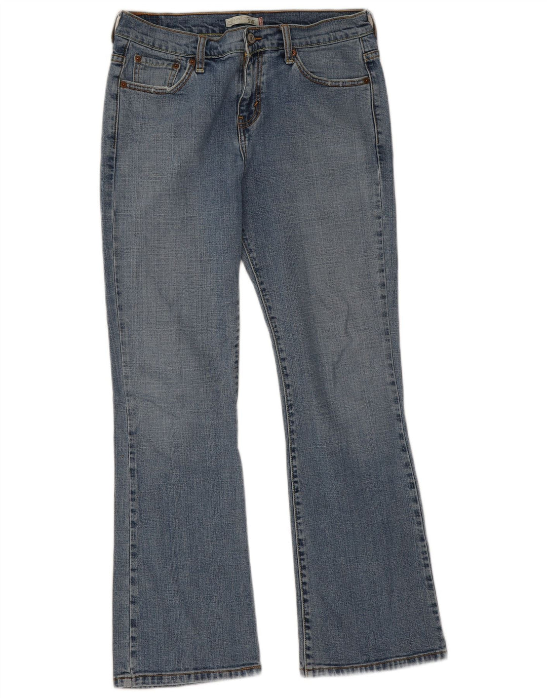 Damskie jeansy Levi's 515 Bootcut W30 L29 Niebieskie bawełniane