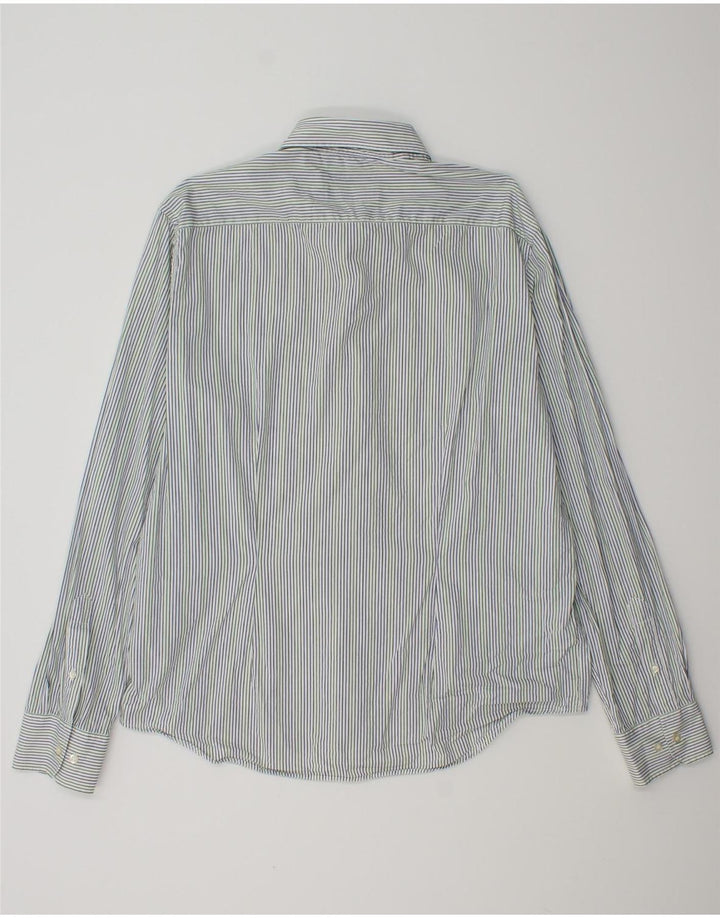 Koszula męska FRED PERRY Slim Fit 2XL, niebieska, bawełniana w prążki