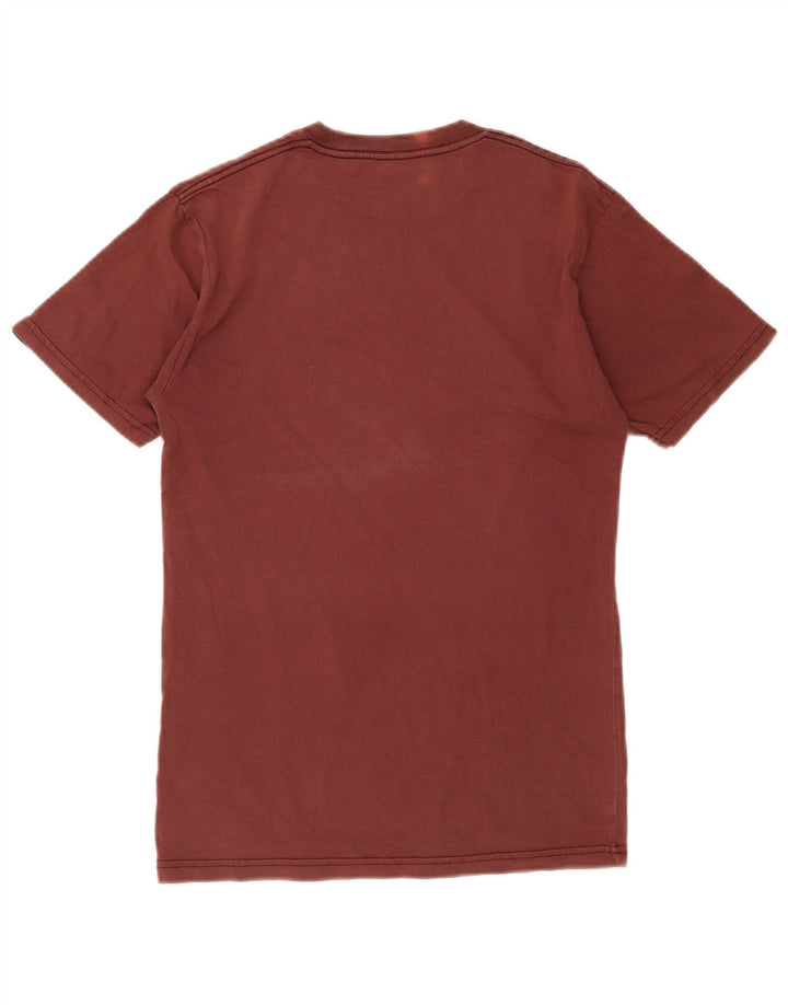 Męski T-shirt Vans o klasycznym kroju z grafiką, mały, brązowy, bawełniany
