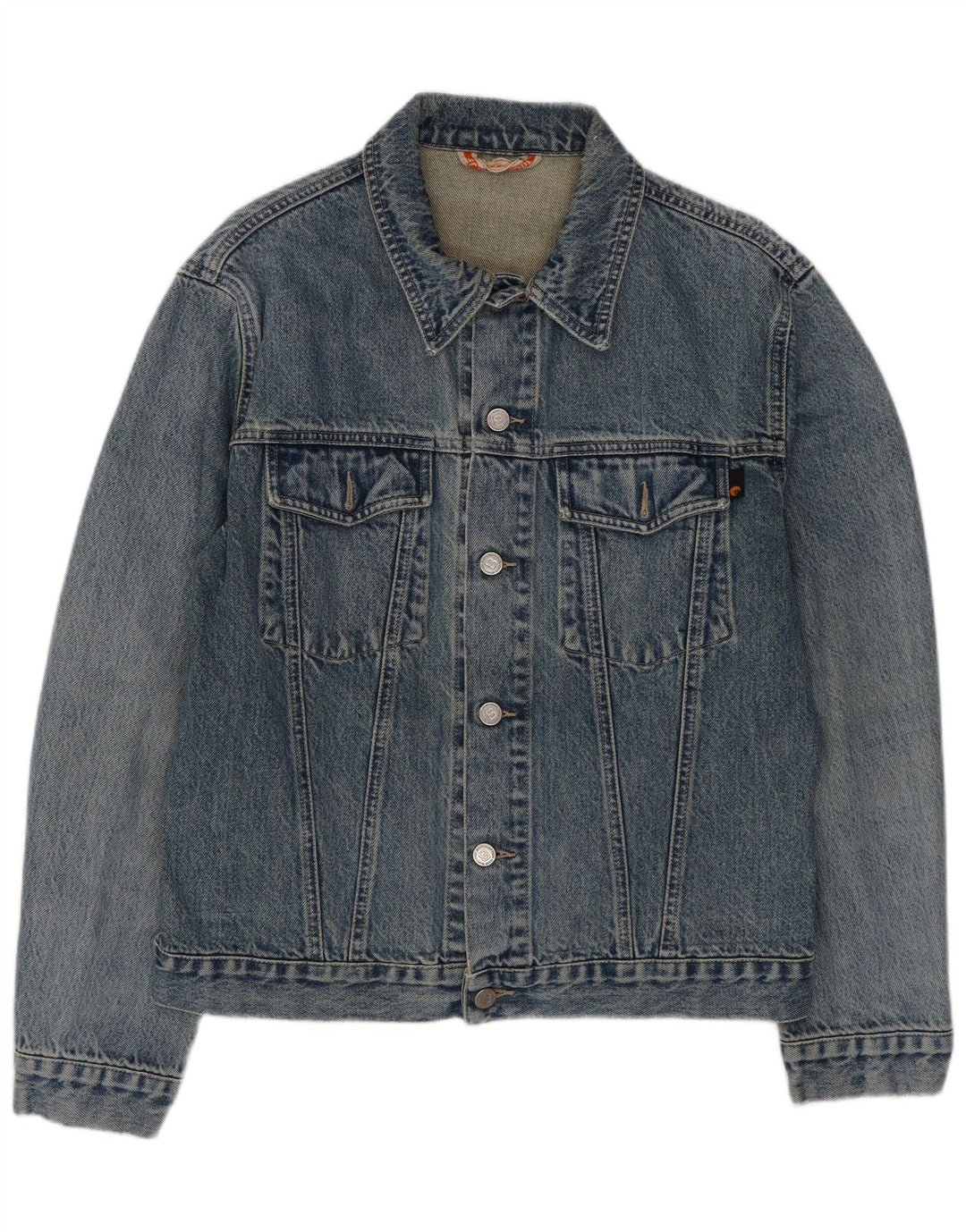 Vintage męska kurtka dżinsowa UK 36 Small Blue Cotton